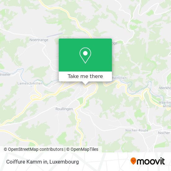 Coiffure Kamm in map