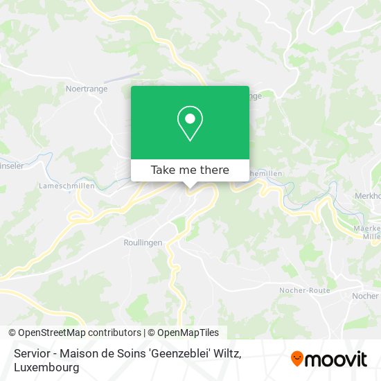 Servior - Maison de Soins 'Geenzeblei' Wiltz map