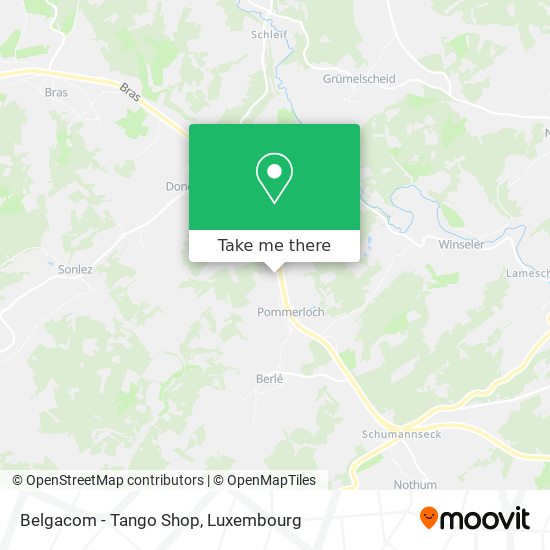 Belgacom - Tango Shop Karte