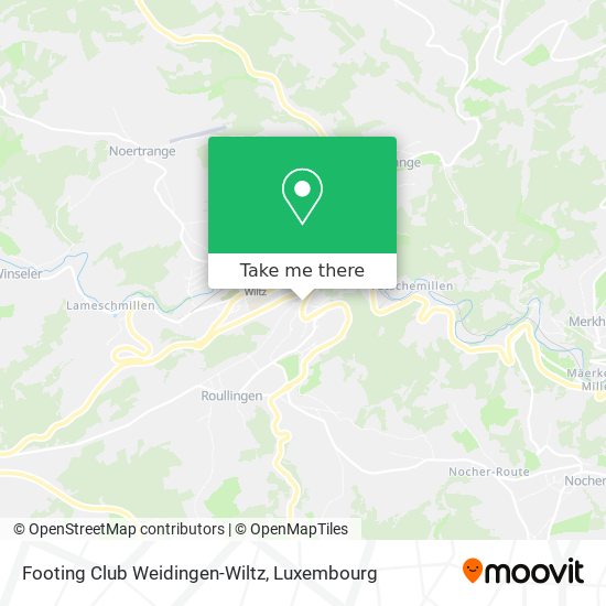 Footing Club Weidingen-Wiltz Karte