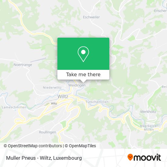 Muller Pneus - Wiltz map
