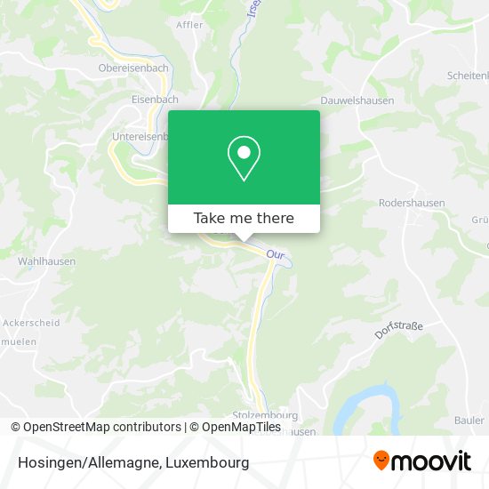 Hosingen/Allemagne Karte