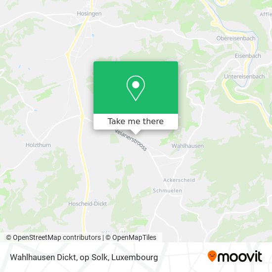 Wahlhausen Dickt, op Solk map