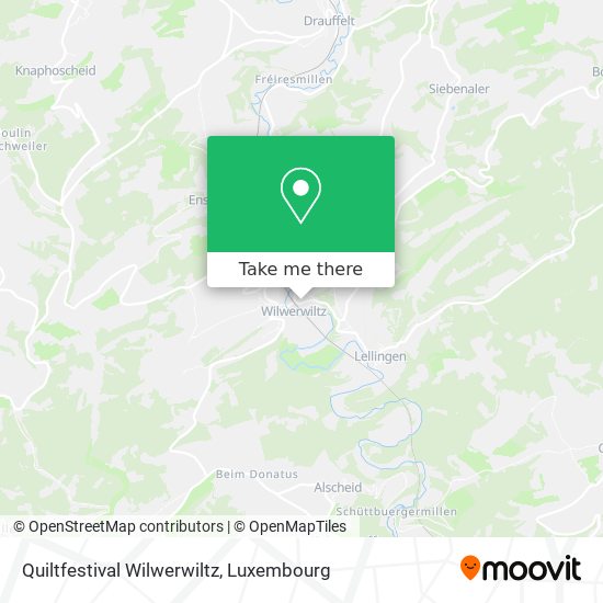 Quiltfestival Wilwerwiltz map