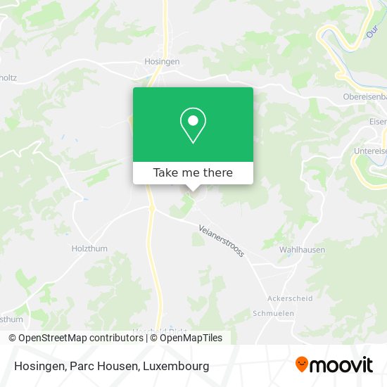 Hosingen, Parc Housen map