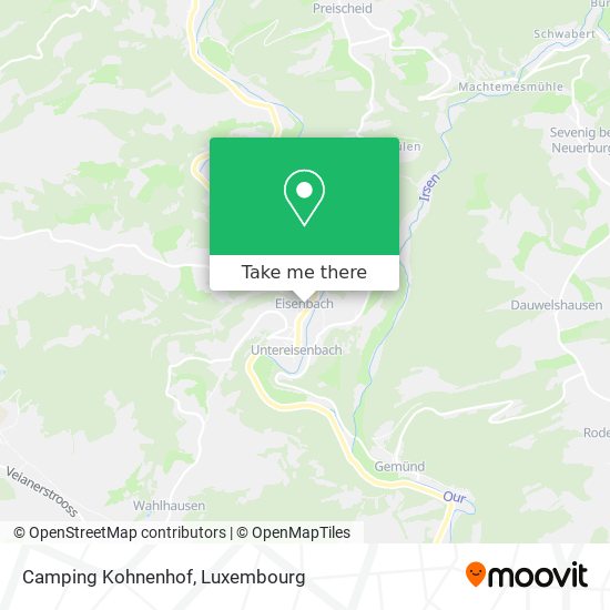 Camping Kohnenhof map