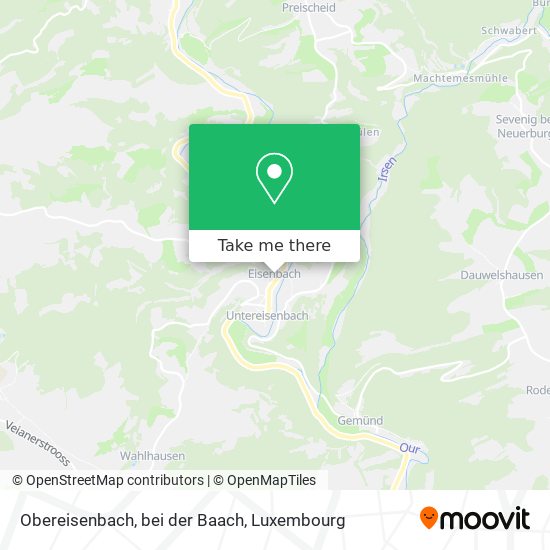 Obereisenbach, bei der Baach Karte