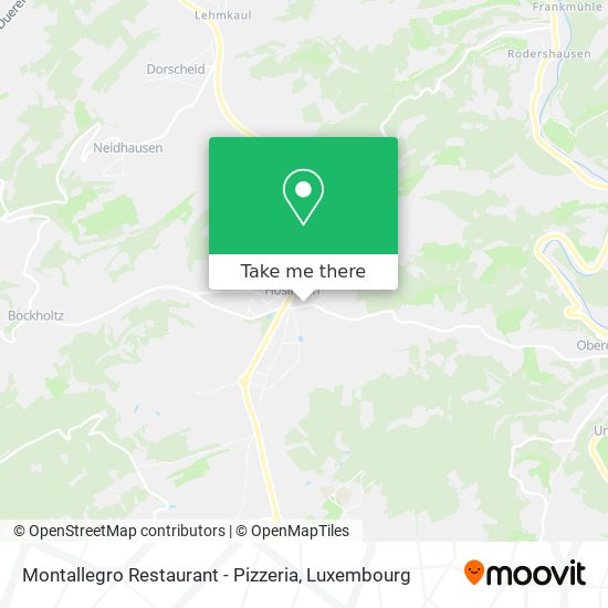 Montallegro Restaurant - Pizzeria map