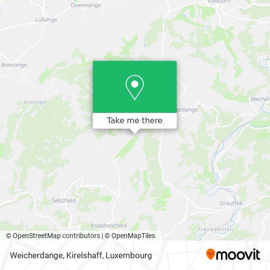 Weicherdange, Kirelshaff map