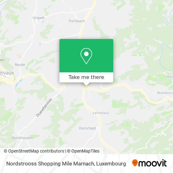 Nordstrooss Shopping Mile Marnach Karte