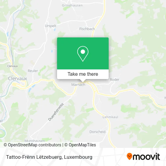 Tattoo-Frënn Lëtzebuerg map