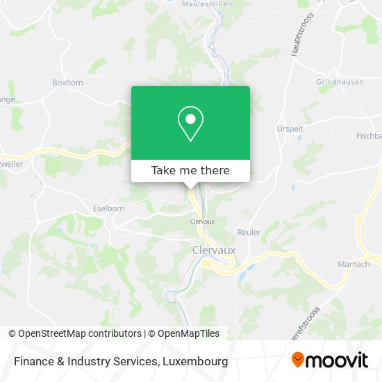 Finance & Industry Services map