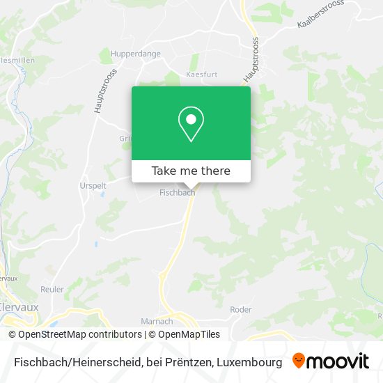 Fischbach / Heinerscheid, bei Prëntzen Karte