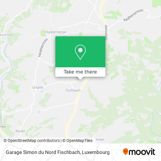 Garage Simon du Nord Fischbach Karte
