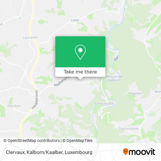 Clervaux, Kalborn/Kaalber map