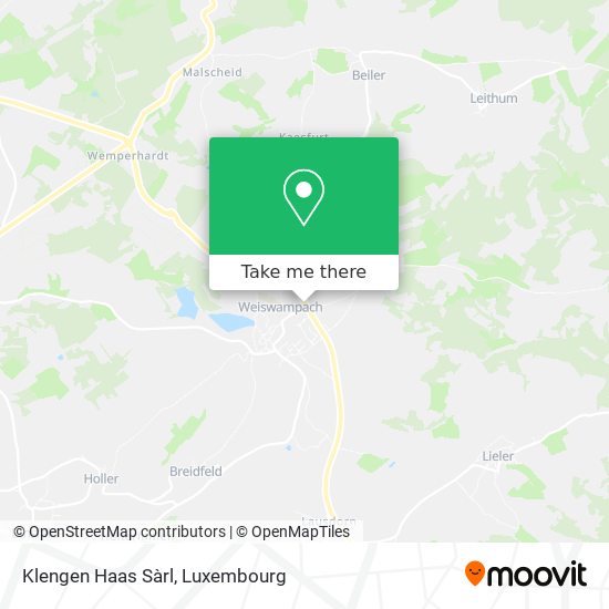 Klengen Haas Sàrl map