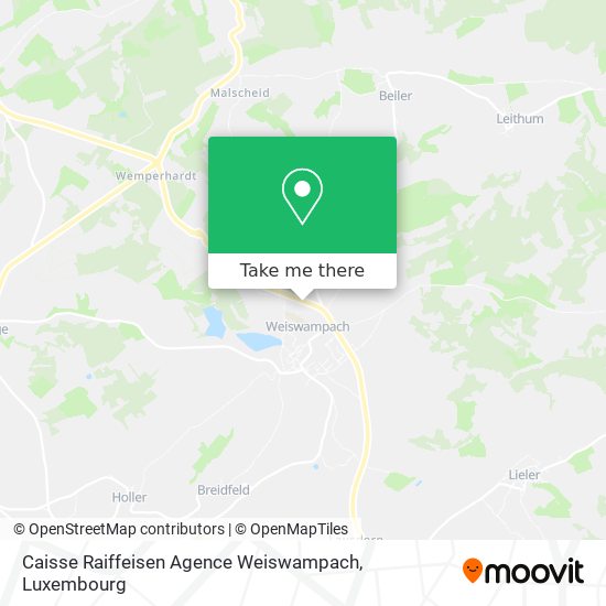 Caisse Raiffeisen Agence Weiswampach map