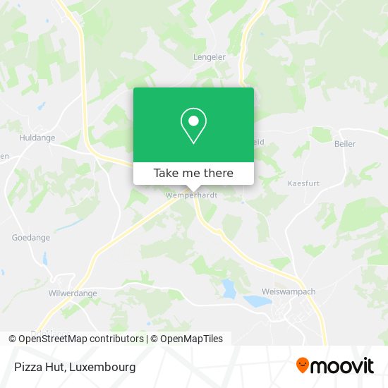 Pizza Hut map