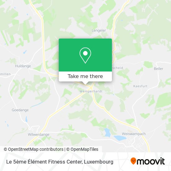 Le 5ème Élément Fitness Center Karte