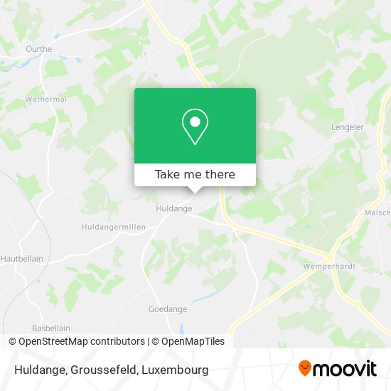 Huldange, Groussefeld map