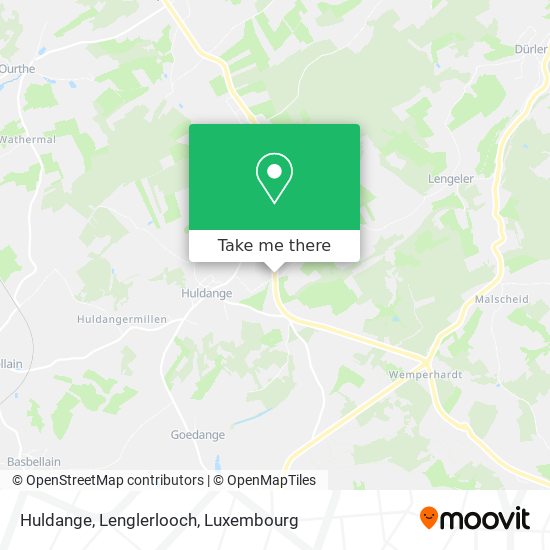 Huldange, Lenglerlooch map