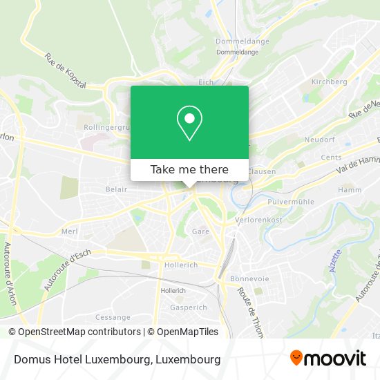 Domus Hotel Luxembourg map