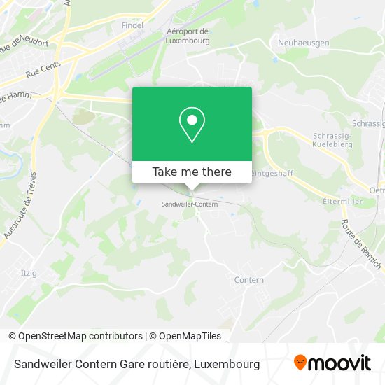 Sandweiler Contern Gare routière Karte