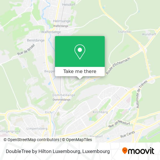 DoubleTree by Hilton Luxembourg Karte