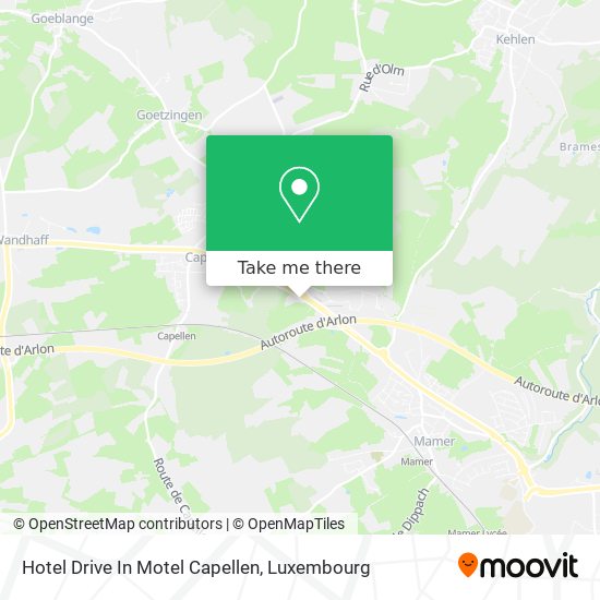 Hotel Drive In Motel Capellen map