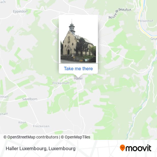 Haller Luxembourg map