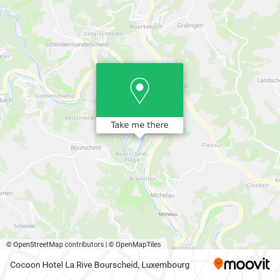 Cocoon Hotel La Rive Bourscheid Karte