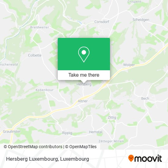 Hersberg Luxembourg Karte