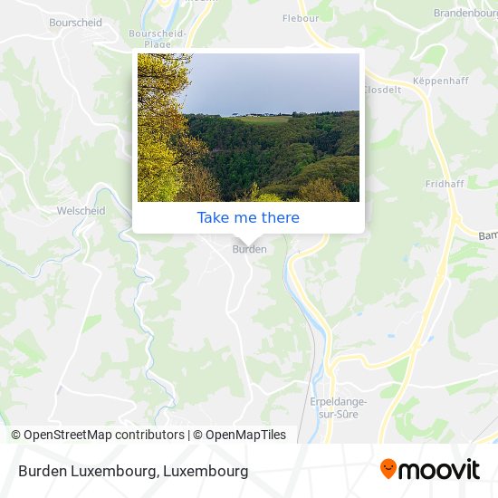 Burden Luxembourg map