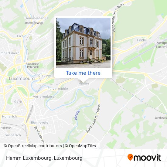 Hamm Luxembourg map