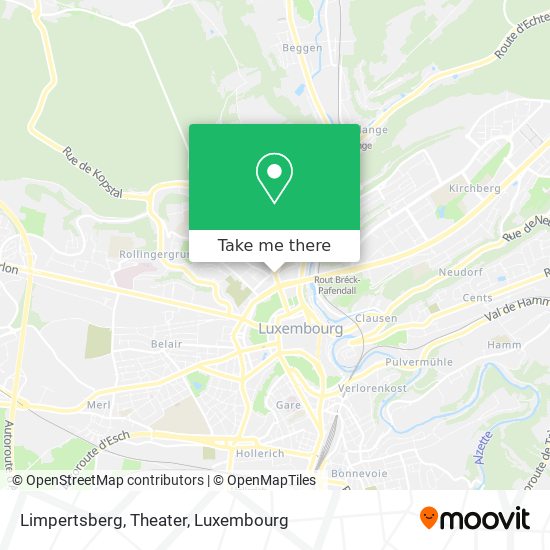 Limpertsberg, Theater map