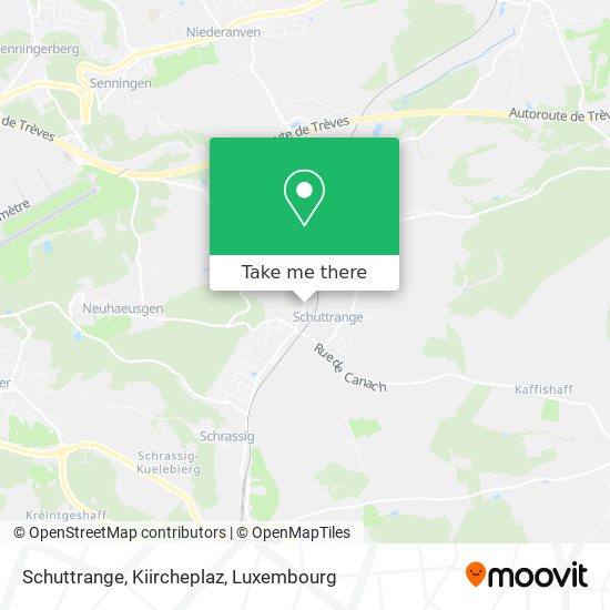 Schuttrange, Kiircheplaz map