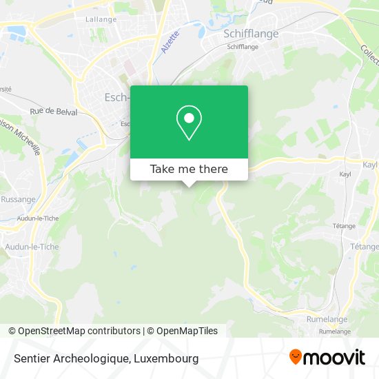 Sentier Archeologique map