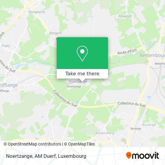 Noertzange, AM Duerf map
