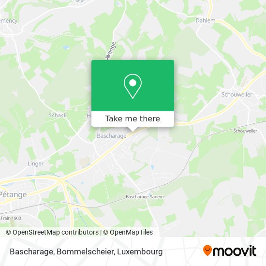 Bascharage, Bommelscheier map