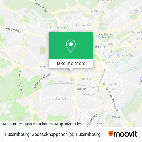Luxembourg, Geesseknäppchen (S) map