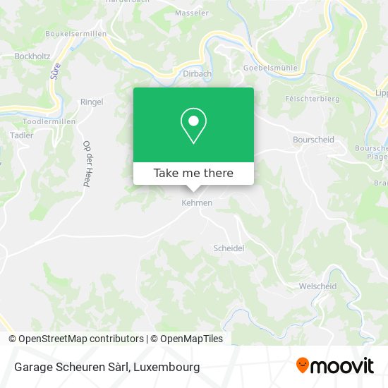 Garage Scheuren Sàrl map