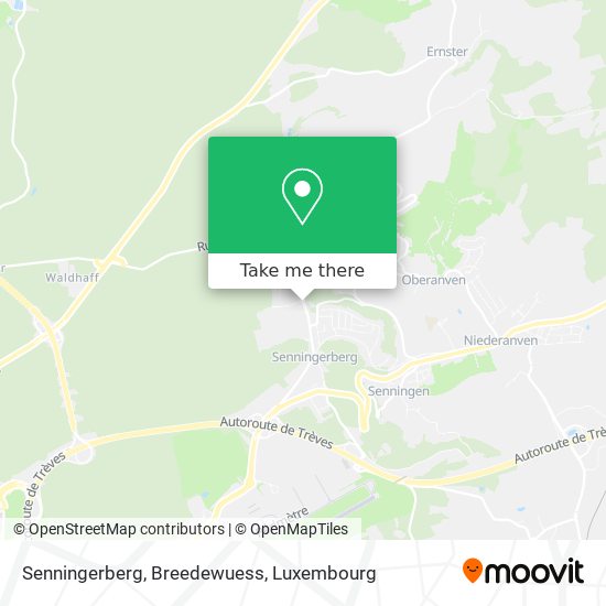 Senningerberg, Breedewuess map