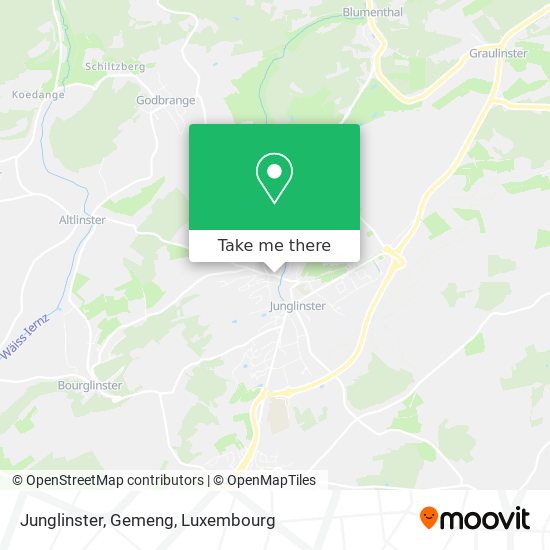 Junglinster, Gemeng map