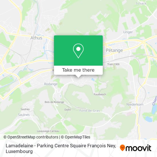 Lamadelaine - Parking Centre Squaire François Ney map
