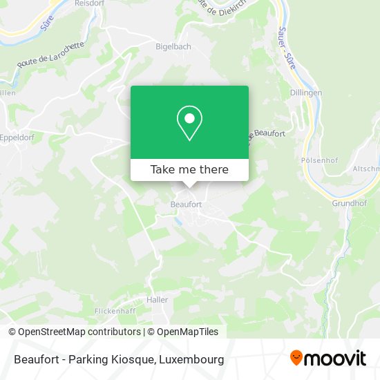 Beaufort - Parking Kiosque map