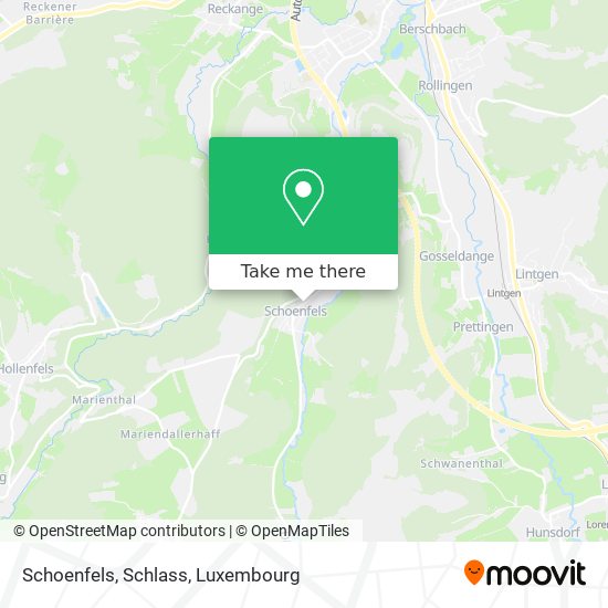 Schoenfels, Schlass map