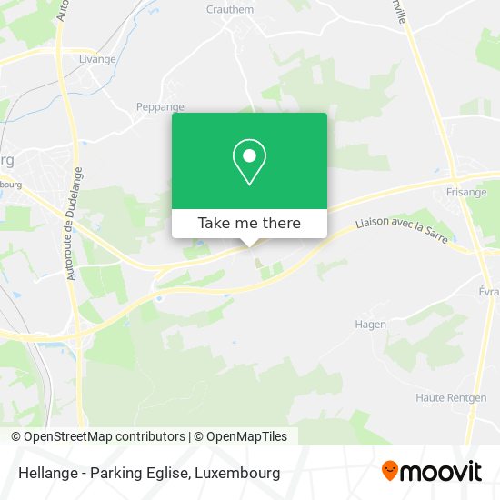 Hellange - Parking Eglise map