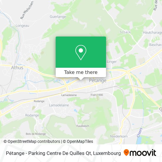 Pétange - Parking Centre De Quilles Qt Karte