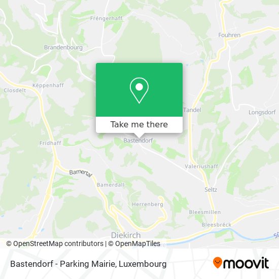 Bastendorf - Parking Mairie Karte