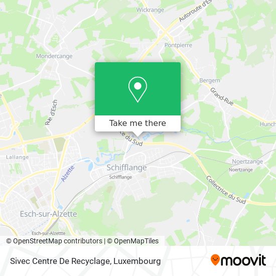 Sivec Centre De Recyclage map
